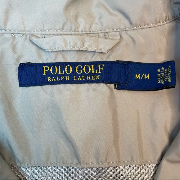 Ralph Lauren Polo Golf Khaki Women's Full Zip Sleeveless Lightweight Vest Size M - Picture 8 of 16